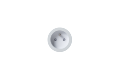 Rond 2.0 - multifit stopcontact nl-d wit alu